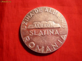 Placheta - Uzina ALUROM SLATINA -aluminiu , d=6 cm