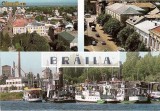 CP195-41 Braila: Vedere de ansamblu;Piata Traian;Vedere din port - carte postala, necirculata -starea care se vede