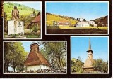 CP195-82 Judetul Alba: Albac,Bustul lui Horea; Vadu Motilor; Lupsa; Vidra -carte postala, necirculata -starea care se vede