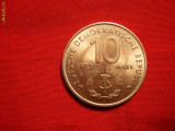 10 Marci DDR ,Comemorativa 1973,metal alb ,d=3,1cm ,cal.FFBuna