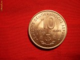 10 Marci DDR ,Comemorativa 1973,metal alb ,d=3,1cm ,cal.FFBuna