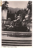 carte postala-SINAIA-Muzeul Peles-terasa