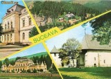 CP198-71 Suceava: Falticeni; Cabana ,,Raraul&quot;; Vatra Dornei; Radauti -carte postala, necirculata -starea care se vede