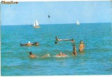 CP199-77 Mamaia. Vedere spre largul marii -carte postala, circulata 1976 -starea care se vede