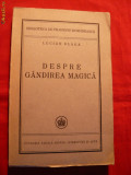 LUCIAN BLAGA - Despre Gandirea Magica -Prima Ed. 1941