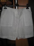 Pantaloni albi de vara, Alb, M/L