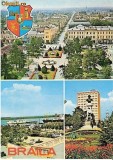 CP201-55 Braila(stema) -carte postala, circulata 1974 ? -starea care se vede