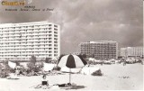 CP203-31 Mamaia -Hotelurile ,,Sirena&quot;, ,,Doina&quot; si ,,Flora&quot; -carte postala, circulata 1962 -starea care se vede