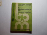 De La Matematica Elementara Spre Matematica Superioara,C. AVADANEI, R21, Alta editura