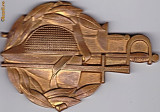 Medalie din bronz masiv cu tema sport SCRIMA