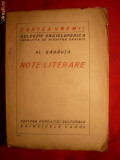Al. Badauta - Note Literare - Prima Editie 1928