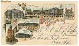 1112 - TIMISOARA, Synagogue, Litho - old postcard - used - 1896, Circulata, Printata