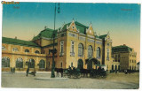 1457 - ARAD, Railway Station, carriages - old postcard - unused, Necirculata, Printata