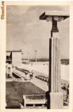 CP205-37 Mamaia -Plaja -RPR -carte postala, circulata 1955 -starea care se vede