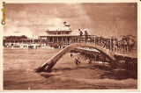 CP205-03 Mamaia -Plaja -RPR -carte postala, circulata 1950 -starea care se vede