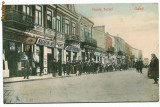 1580 - GALATI, street stores - old postcard - unused, Necirculata, Printata