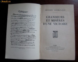 G Clemenceau Grandeurs et miseres d&#039;une victoire Plon 1930