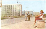 CP208-08 Mamaia -in lungul promenadei, hotelurile Sirena, Doina, Flora -RPR(ONT Carpati) -carte postala necirculata -starea care se vede