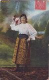 1648 - ETHNIC woman, Port Popular - old postcard - used - 1921, Circulata, Printata