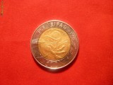 500 Lire 1998 Italia ,Comem.FAO ,bimetal ,cal.F.Buna