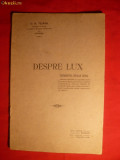 C.N.Teianu - Despre Lux -Conferinta 1916