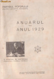 Anuarul pe anul 1929 al Partidului Poporului General Averescu