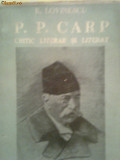 P.P.Carp-Critic literar si literat