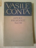 OPERE FILOZOFICE ALESE ~ VASILE CONTA