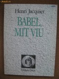 Henri Jacquier - Babel, mit viu, Alta editura