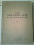 TEXTE PRIVIND DESVOLTAREA GANDIRII SOCIAL-POLITICE IN ROMANIA vol.1
