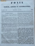 Foaia pentru minte , inima si literatura , nr. 27 si 28 , 1856, Alta editura