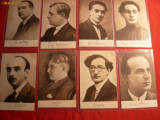 Set 16 Vederi - Scriitori Romani Celebri - cca 1930
