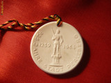Medalie portelan Maissen- Aniversare oras Perleberg -1964