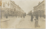 1576 - BRAILA, street shops - old postcard, real FOTO - used - 1917