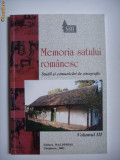 Cumpara ieftin BANAT MEMORIA SATULUI ROMANESC 3, MUZEUL SATULUI TIMISOARA, 2003