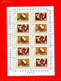 RO-78=ROMANIA COLABORAREA 1975 Colita de 10 timbre MNH(**)