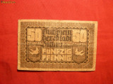 Bancnota 50 Pf.notgeld GERMANIA 1919 ,cal.mediocra