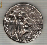 CIA 268 Medalie Concursul Formatiilor Teatrale Muzical-Coregrafice De Amatori de la Orase si Sate 1974 -dimensiuni circa 60 milimetri