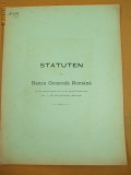 Statuten der Banca Generala Romana 1904