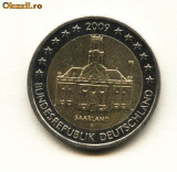 2 euro comerativ,Castele Saarland, germania ,2009