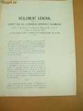 Reglement general pour la direction de la Banque Generale Roumaine 1903