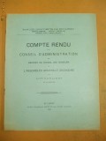 Compte Rendu de Banque d&#039;escompte de Bucarest 1910