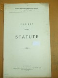 Proiect statut societatea functionarilor de banca 1912