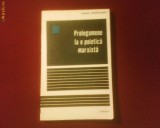 Mihail Gradinaru prolegomene la o poetica marxista, Alta editura