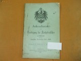 Jahresbericht der Hereinigung der Reichsdentjchen zu Bukarest 1909