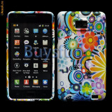 Cumpara ieftin Husa florala SAMSUNG GALAXY 2 i9100 + FOLIE ecran, Plastic, Carcasa