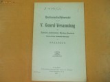 Rechenschaftsbericht an die V. General-Versammlung Bukarest 1907