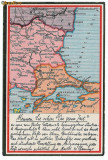 571 - Map, HARTA, Constanta, Bucuresti, Alexandria - old postcard - unused