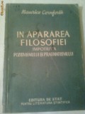 IN APARAREA FILOSOFIEI - IMPOTRIVA POZITIVISMULUI SI PRAGMATISMULUI ~ MAURICE CORNFORTH, Alta editura