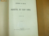 Espunere de motive la proiectul de tarif vamal 1904